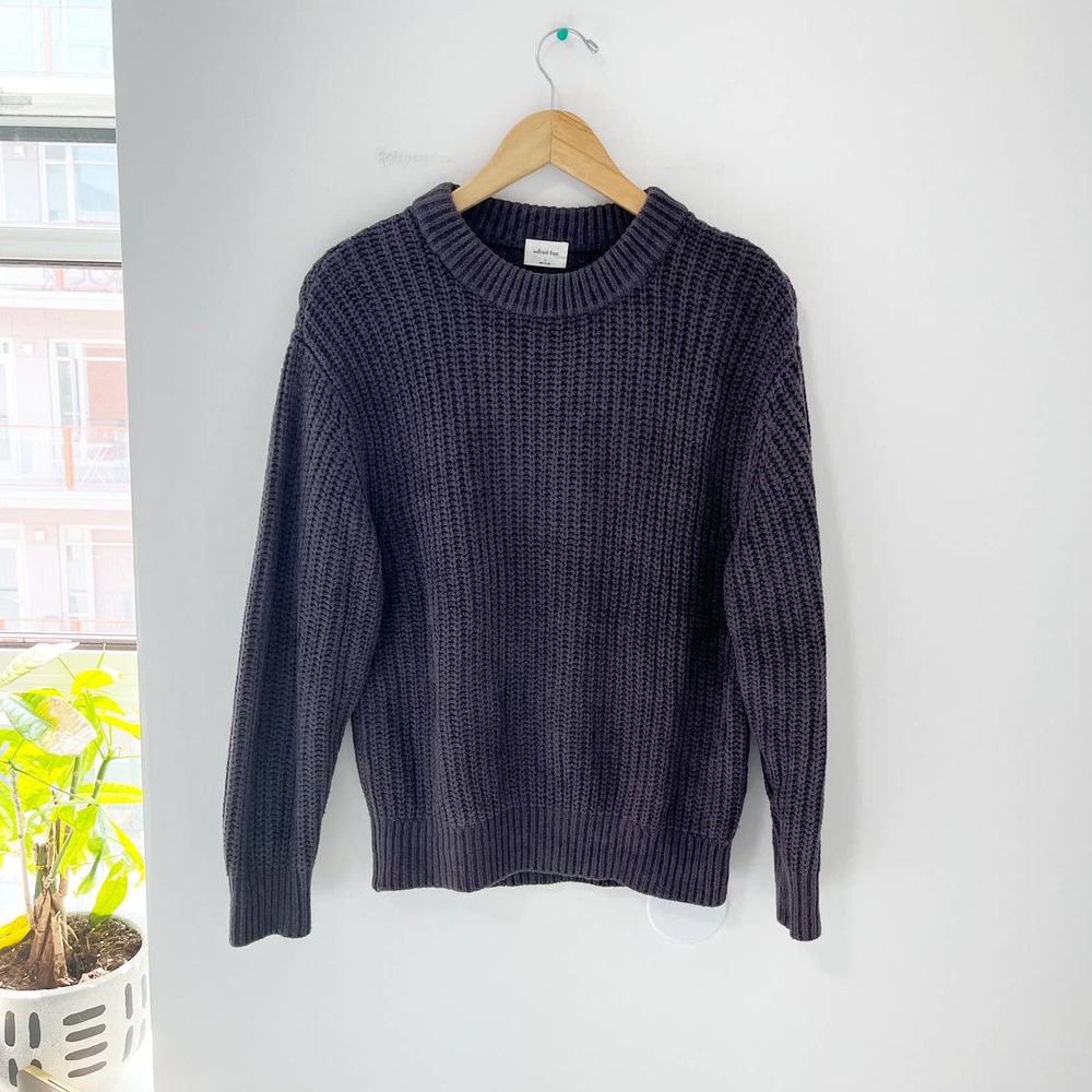 Aritzia Wilfred Free Purple Knit Sweater Size Small